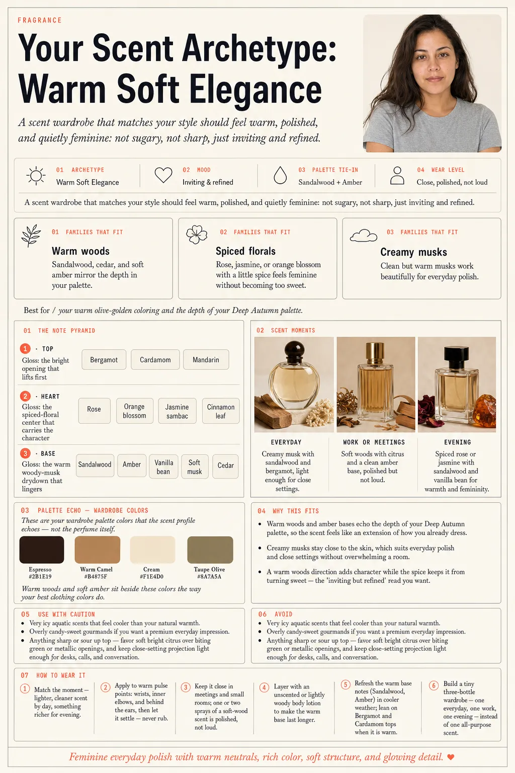 Lookcard sample report page: Fragrance